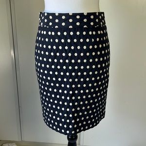 Banana Republic Polka Dot Pencil Skirt